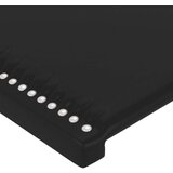  Uzglavlje crno 80 x 5 x 78/88 cm od umjetne kože | shoptok.hr