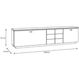 Hom`in TV-ELEMENT barve hrasta, peščene barve | Shoptok.si