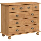 vidaXL Predalnik 'ASKIM'Medena Rjava 91x40x79 cm Trdna Bor | Shoptok.si