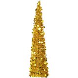 vidaXL Prigodno umjetno božićno drvce zlatno 150 cm PET | shoptok.hr