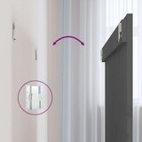  Zidno uzglavlje sivo 108 x 3 x 90 cm od masivne borovine | shoptok.hr