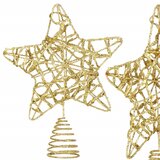  Božićni ukras “Zvijezda” – 14 × 27 cm, zlatna | shoptok.hr