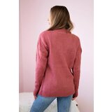 Kesi Pullover sweater with fashionable navy pink fabric | shoptok.hr