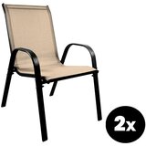 Aga 2x Vrtni stol MR4400BE-2 Bež, (21129883) | Shoptok.si