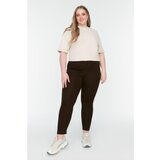 Trendyol Curve Brown Knitted Leggings | shoptok.hr
