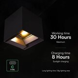  Solarna LED zidna svetiljka sa senzorom LED/9W/3,7V 3000/4000/5000K IP65 2600mAh crna | Eponuda.com