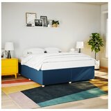 vidaXL Posteljni okvir brez vzmetnice moder 200x200 cm blago Cene