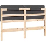  Tapecirani uzglavlje s uzglavljem Smeđa i tamno siva 160 cm | shoptok.hr