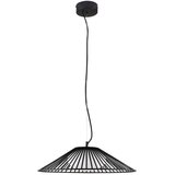 Nova Luce Mat crna metalna LED viseća svjetiljka sa staklenim sjenilom ø 50 cm Brume – | shoptok.hr