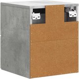  Noćni ormarić za montažu na zid Betonska siva 33 x 34,5 x 40 cm | shoptok.hr