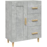  Komoda siva boja betona 69,5x34x90 cm od konstruiranog drva | shoptok.hr