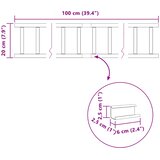  Zaštita od snijega za krov Antracit 100 x 2,5 x 20 cm Čelik | shoptok.hr