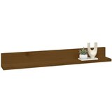  Zidne police 2 kom boja meda 80x11x9 cm od masivne borovine | shoptok.hr