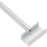  Pogodno za ravni nosač cerade 3 pcs Srebrno 130-210 cm Aluminij Slike