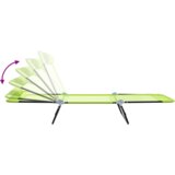  Zložljiv ležalnik Zelena 182 x 55 x 85,5 cm Tekstil, (5000269150) | Shoptok.si