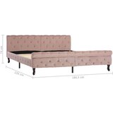  Posteljni okvir roza žamet 180x200 cm | Shoptok.si