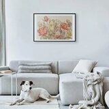  Plakat Flower Bouquet on a Cream Background 60x40 Crni okvir s margom | shoptok.hr
