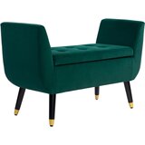 HOMCOM sedežna klop poliester, pena 107Š x 42G x 65V cm Zelena, (5000242499) | Shoptok.si