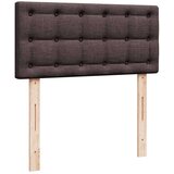 vidaXL Krevet s oprugama i madracem tamnosmeđi 90 x 200 cm od tkanine | shoptok.hr