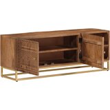  The Living Store TV omarica 110x30x40 cm trden mangov les in železo - TV Omarica, (21442320) | Shoptok.si