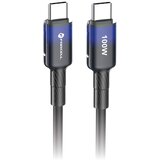 Forcell USB-C na USB-C kabel QC4.0 PD 5A 100W F-Energy Gradient 1 m crni Slike