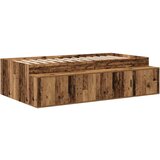  postelja s shranjevanjem Rjav les 75x190 cm, (22103215) | Shoptok.si