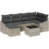  Vrtni set za objed s jastukom s pohranom 7 pcs Siva, Bež | Eponuda.com