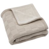 Jollein pletena dekica box knit velvet warm sand | shoptok.hr