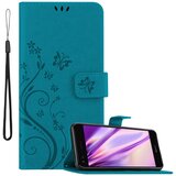 Cadorabo Huawei Y6 PRO 2017 v klasična rožnata zlata - ovitek v cvetličnem dizajnu z magnetnim zapiranjem, stoječo funkcijo in režami za kartice, (20563439) | Shoptok.si