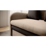 ELTAP Svjetlo smeđa baršunasti sklopiva sofa 130 cm Ario – | shoptok.hr
