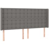  Box spring postelja z vzmetnico LED temno siva 180x200 cm blago, (21118454) | Shoptok.si