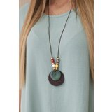 Kesi Włoski Oversized blouse with pendant dark mint | Shoptok.si