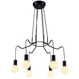 Candellux luster/visilica-basso viseća lampa 6X40W E27 crna mat Cene