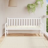  Jastuk za vrtnu klupu krem 180 x 50 x 7 cm od tkanine Oxford | shoptok.hr