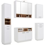Mömax omarica za pod umivalnik milano, bela, hrast | Shoptok.si