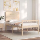  Postelja za starejše z vzglavjem 100x200 cm trdnega lesa | Shoptok.si