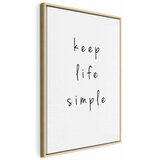  Slika - Message (1-part) - English Text in Motivational Tone 60x90 U prirodnom drvenom okviru | shoptok.hr