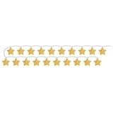 Tutumi Led Garland Božićne lampice Zlatne zvijezde 391020 | shoptok.hr