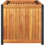  Vrtna sadilica 85 x 45 x 44 cm masivno bagremovo drvo i čelik | Eponuda.ba