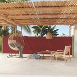 vidaXL Uvlačiva bočna tenda za terasu 140 x 600 cm crvena Cijene
