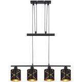 Globo Visilica Bemmo (100 W, D x Š x V: 76 x 13 x 140 cm, Crna, Zlatna, E27) | shoptok.hr