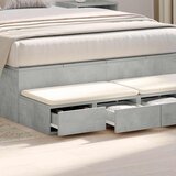  Ladice za krevet s ladicama Betonski sivi 120 x 36,5 x 16,5 cm | shoptok.hr