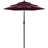 vidaXL Senčnik aluminij bordo rdeč 2 m, (20729264) | Shoptok.si