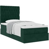  Okvir kreveta s madracima tamnozeleni 90x190cm baršunasti | shoptok.hr