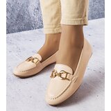 Gemre Beige moccasins with a buckle Sauvé Cene