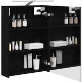  Kupaonski ormar s ogledalom Zidne Crni hrast 50 x 14 5 x 70 cm | shoptok.hr