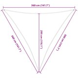  Jedro za sunce Žuta i bijela 3,6 x 3,6 x 3,6 m | shoptok.hr