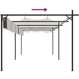 vidaXL Pergola s pomično streho krem 589x292x230 cm | Shoptok.si