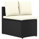  7-dijelni set vrtnih sofa od poliratana s jastucima crni | Eponuda.ba