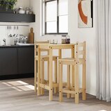  3-dijelni barski set od masivne borovine | shoptok.hr